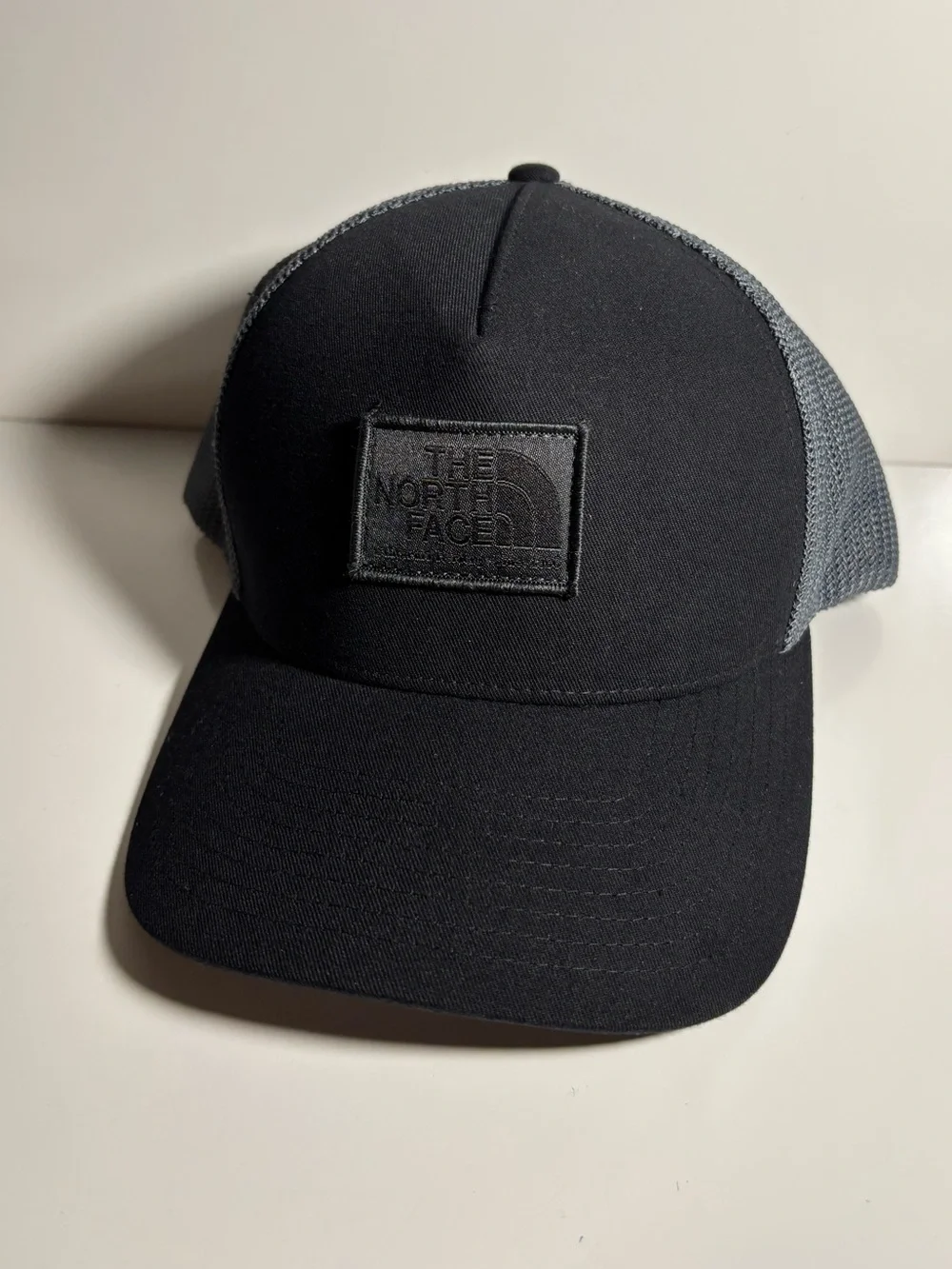 The North Face “Keep It Patched” Trucker Hat - One Size, Tnf Black/Asphalt Grey